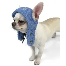 Шапка Авіатор тедді синя S-78