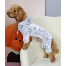 Костюм махровий зірки сірий D-174