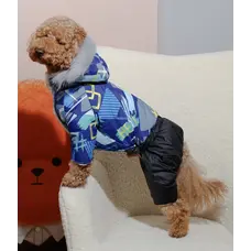 Зимовий комбінезон на хутрі Геометрія AM-36