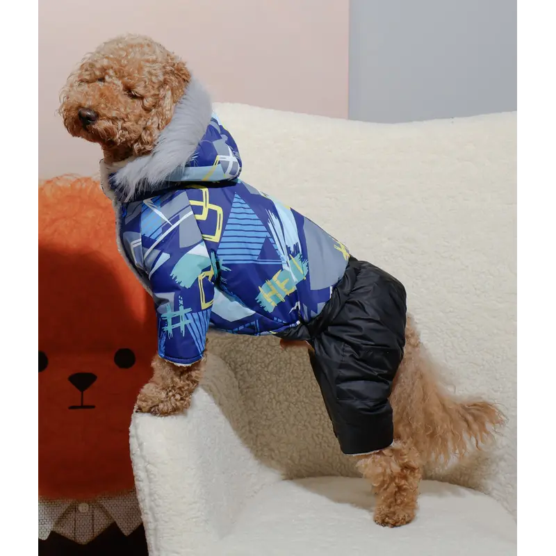 Зимовий комбінезон на хутрі Геометрія AM-36