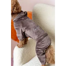 Костюм велюровий Кураж тауп D-242