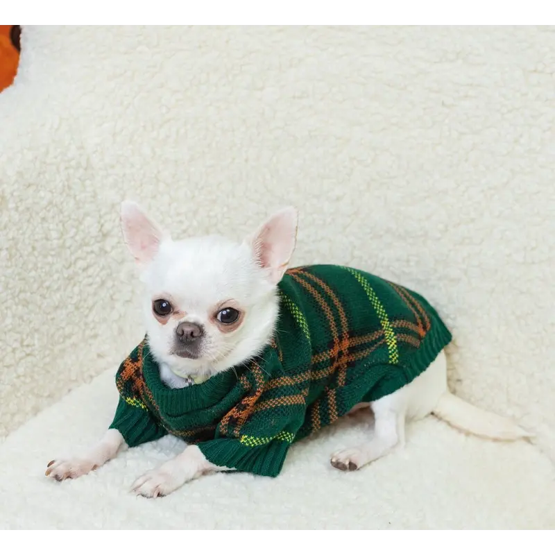 Светр в'язаний Burberry смарагд Y-366