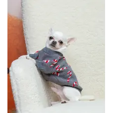 Светр в'язаний Цукерка сірий Y-390