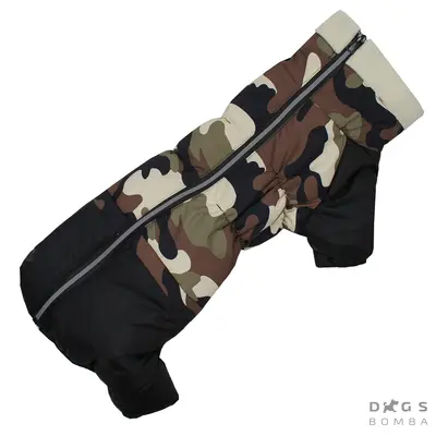 Зимовий комбінезон ДЛЯ ТАКС мiлiтарi беж RT-15