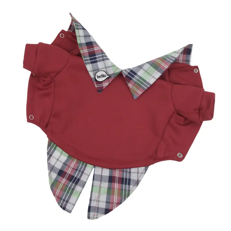 Толстовка з сорочкою червона Y-296 Толстовка з сорочкою червона Y-296