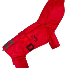 Зимовий комбінезон з поясом червоний R-22