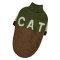 Светр для котiв в'язаний CAT коричневий хакі SC-11