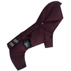 Зимовий комбінезон з поясом марсала R-61