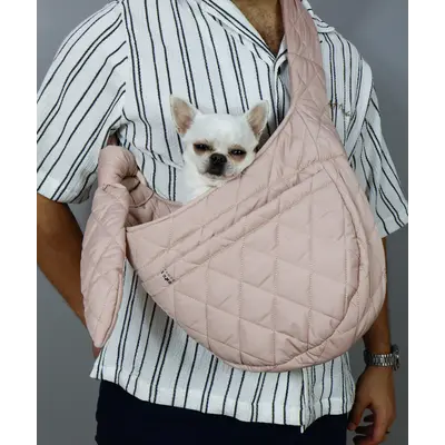 Слінг стьобаний пудра S-108