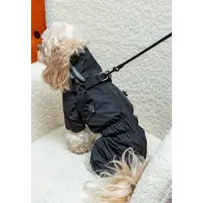 Дощовик зі шлеєю чорний MS-16