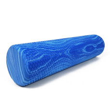 Масажний ролик EasyFit Foam Roller 60 см двоколірний Синій-блакитний