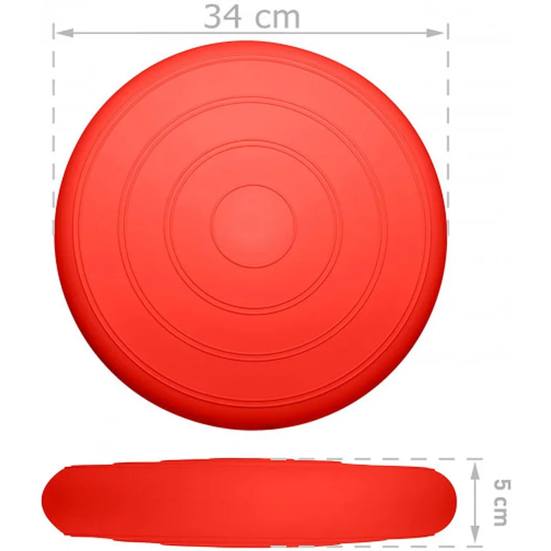 Балансувальна масажна подушка гладка EasyFit Balance Cushion Червоний