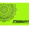 Блок для йоги EasyFit EVA з малюнком салатовий