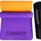 Килимок для йоги та фітнеса EasyFit TPE+TC 6мм двошаровий + Чохол фіолетовий з помаранчевим