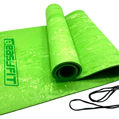Килимок для йоги та фітнеса EasyFit PER Premium Mat 8 мм Салатовий