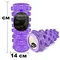 Масажний ролик EasyFit Grid Roller PRO 33 см Фіолетовий