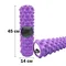 Масажний ролик EasyFit Grid Roller Extreme 45 см Фіолетовий