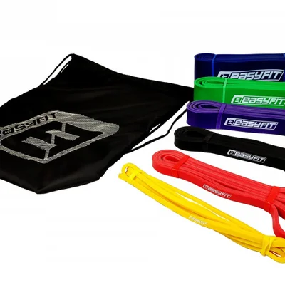Гумові петлі EasyFit: набір 1-110 кг (6 шт)