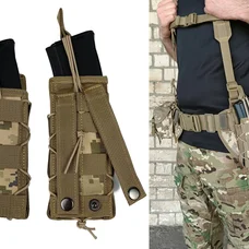 Підсумок під магазин АК/РПК одинарний відкритий піксель ЗСУ MM-14 (MOLLE, підсумок на розгрузку, жилет, РПС)