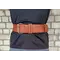 Пояс атлетичний EasyFit DeciBelt (шкіра) коричневий L
