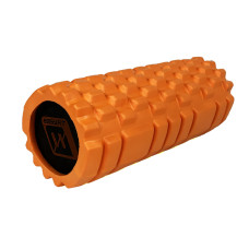 Масажний ролик EasyFit Solid Roller v.1.1s 33 см помаранчевий