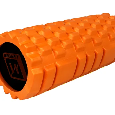 Масажний ролик EasyFit Solid Roller v.1.1s 33 см помаранчевий