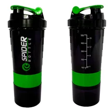 Шейкер спортивний EasyFit Spider 0,5 л Чорно-зелений