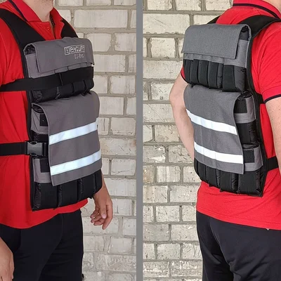 Жилет обтяжувач EasyFit Armor 18 кг набірний з кроком 0,5 кг