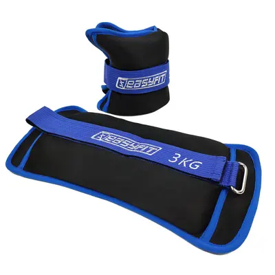 Обтяжувачі для ніг та рук з металом EasyFit MYAKI по 3 кг (пара)