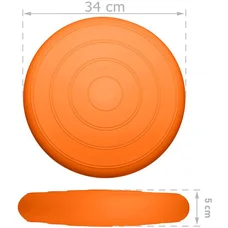 Балансувальна масажна подушка гладка EasyFit Balance Cushion Помаранчевий