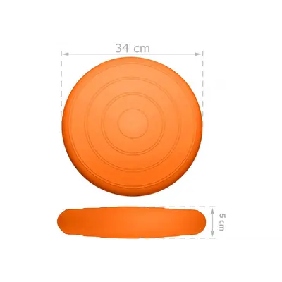 Балансувальна масажна подушка гладка EasyFit Balance Cushion Помаранчевий