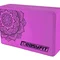Блок для йоги EasyFit EVA з малюнком фіолетовий