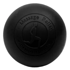 Масажний м'ячик EasyFit каучук 6.5 см чорний