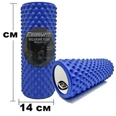 Масажний ролик EasyFit Grid Roller Light 33 см Синій