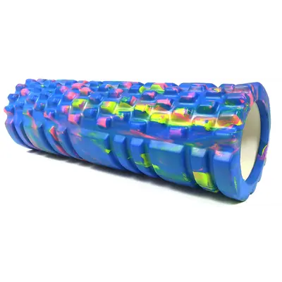 Масажний ролер EasyFit Grid Roller Multi 30 см синій