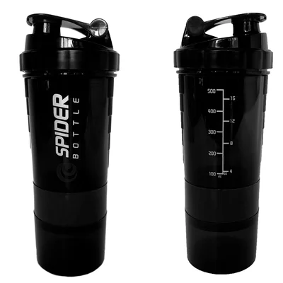 Шейкер спортивний EasyFit Spider 0,5 л Чорний