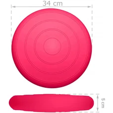 Балансувальна масажна подушка гладка EasyFit Balance Cushion Рожевий
