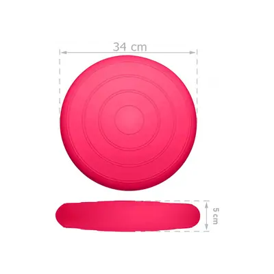 Балансувальна масажна подушка гладка EasyFit Balance Cushion Рожевий
