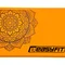 Блок для йоги EasyFit EVA з малюнком помаранчевий