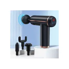 Масажний пістолет EasyFit Іmpact (портативний вібромасажер для тіла з 4 насадками)