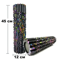 Масажний ролик EasyFit Morze 45 см Чорний