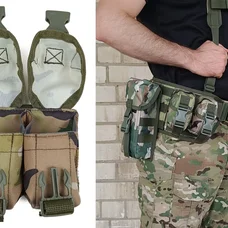 Підсумок гранатний подвійний мультикам (MOLLE, підсумок для гранат на розгрузку, жилет, РПС)