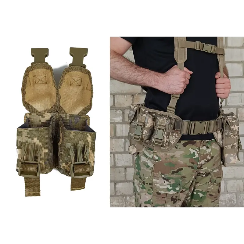 Підсумок гранатний подвійний піксель ЗСУ MM-14 (MOLLE, підсумок для гранат на розгрузку, жилет, РПС)