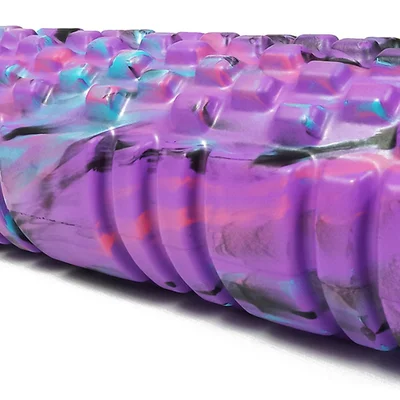 Масажний ролер EasyFit Grid Roller Multi 30 см фіолетовий