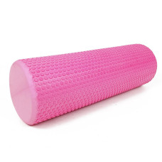 Масажний ролер EasyFit Foam Roller 45 см Рожевий