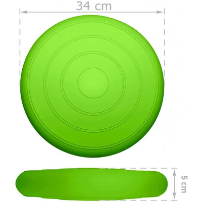 Балансувальна масажна подушка гладка EasyFit Balance Cushion Салатовий