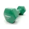 Гантель для фітнесу 4.0 кг EasyFit із вініловим покриттям зелена