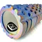 Масажний ролик EasyFit Grid Roller 33 см v.1.1 Multi Синій