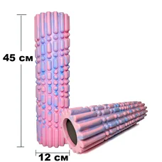 Масажний ролик EasyFit Morze 45 см Рожевий