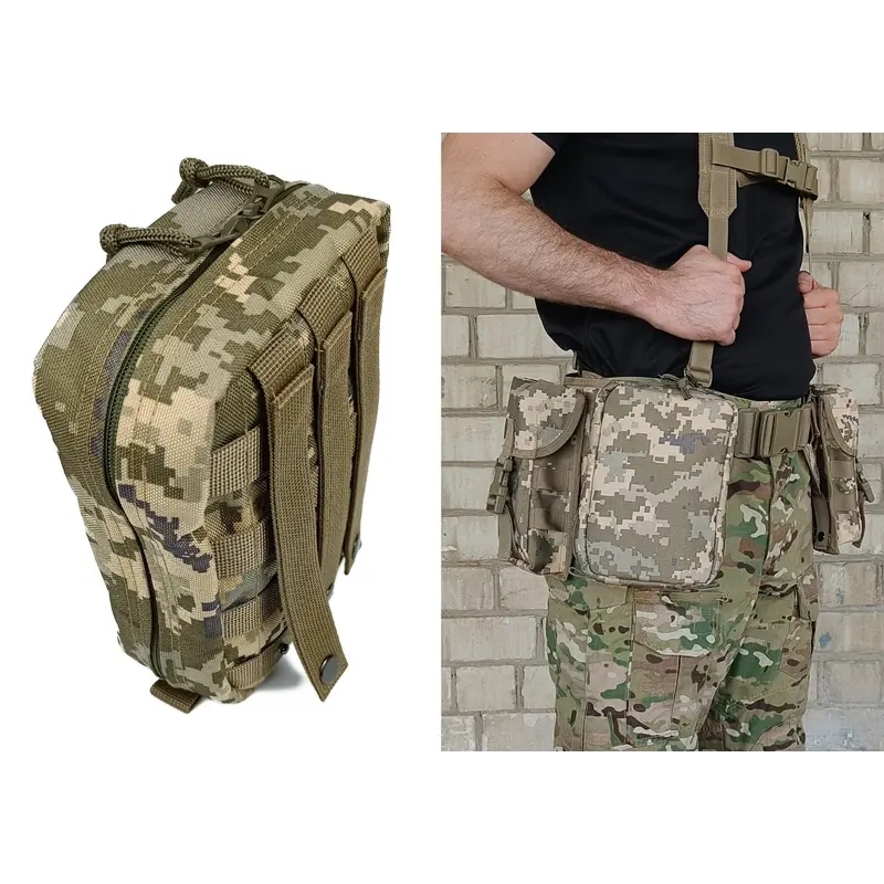 Підсумок аптечка тактична MOLLE піксель ЗСУ MM-14 для РПС, разгрузки або жилету